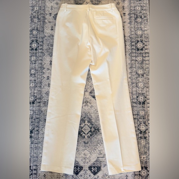 RALPH LAUREN | STRETCH PANTS | SLACKS | STRAIGHT LEG | OFF-WHITE | SIZE 2 - Picture 3 of 11